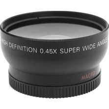 3C Store Lightdow 52MM 0.45X Geniş Açı Lens Makro Lens Içın Cannon D5000 D5100 D3100 D7000 D3200 D80 D90 D3200 18-55MM Kamera Lensi (Yurt Dışından)