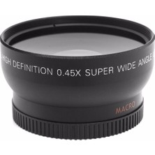 3C Store 52MM Uv Lens Filtre Konu Ücretsiz ile Nikon Dslr Kameralar Içın 52MM 0.45X Geniş Açı Lens Makro Lens (Yurt Dışından)