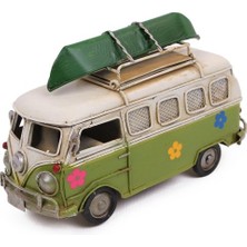 Otantik Çarşı Dekoratif Metal Minibüs Çerçeveli ve Kumbaralı 1204E-3098SS