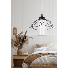 Begüsa Mango Tekli Siyah Akrilik Beyaz