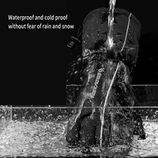 Xoutdoor Rüzgar Geçirmez Kaymaz Dokunmatik Parmaklı Yansıtıcılı Kayak Eldiveni - Siyah (Yurt Dışından)