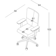 Bürotime Comfy Çalışma Koltuğu Gri/somon