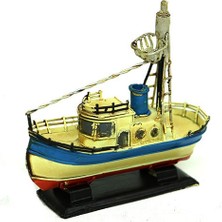 Otantik Çarşı Dekoratif Minyatür Metal Gemi 1104A-4118