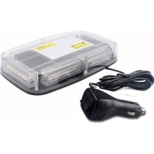 Space Çakarlı Tepe Lambası Mıknatıslı Kırmızı-Beyaz-Mavi 24W 12-24V / LAIK530