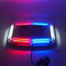 Space Çakarlı Tepe Lambası Mıknatıslı Kırmızı-Beyaz-Mavi 24W 12-24V / LAIK530