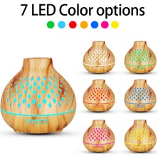 Kesoto Mini Nemlendirici Ultrasonik LED Lamba Fısıldayan Otomatik Kapatma Ofis Masası Kahverengi (Yurt Dışından)
