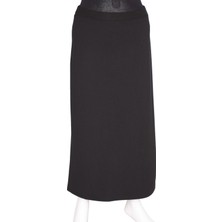 Eray Kadın Tilbe Scuba Kalem Astarsız Lastikli Siyah Etek