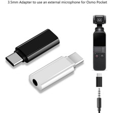 Mimozaavm Dji Ozmo Pocket Telefon Uyumlu 3.5mm To Type C Mikrofon Adaptörü