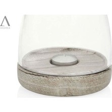 Andrea AX19102 Seramik Tea Light Bej