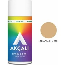 Akçalı 12 Adet Akçalı Sprey 310 Altın Yaldız Renk 400 ml Ambalaj