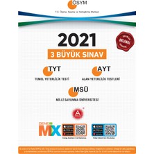 A Yayınları ÖSYM 2021 TYT AYT MSÜ Üç Büyük Sınav Çıkmış Sorular
