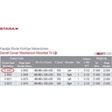 Starax S-3001-C Kör Köşe Mekan. (Sol Kapak)