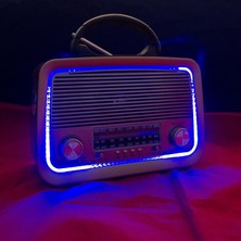 Akkuzu Nostajı Radyo Sarjlı Fenerli Kahverengi  YS-3199BT 9955