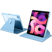 AktarMobile iPad Pro 12.9 5. Nesil 2021 Uyumlu Kılıf 360° Dönebilen Kalem Bölmeli Standlı Akıllı Kapak Premium