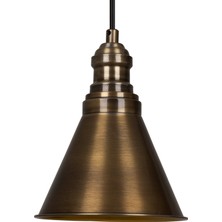 Bamyum Cole Krom Eskitme Rengi Metal Sarkıt Avize  Lamba Rustik Vintage Iç Mekan Ofis Cafe Otel