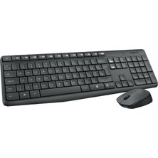 Logitech MK235 Kablosuz Klavye Mouse Set Koyu Gri 920-007925