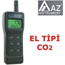 Az 77535 El Tipi Karbondioksit Ölçer, Hava Kalitesi Ölçer