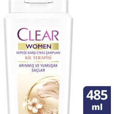 Clear Kepeğe Karşı Etkili Şampuan Kil Terapisi Arınma ve Yumuşaklık 485 ml x 2 Adet