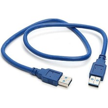 Boblov USB 3.0 Erkek Erkek Kablo USB İki Ucu Erkek Kablo 50 cm