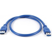 Boblov USB 3.0 Erkek Erkek Kablo USB İki Ucu Erkek Kablo 50 cm