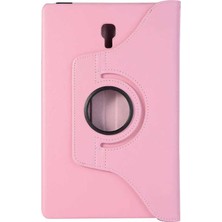 Mobaxaksesuar Samsung Galaxy Tab A 10.5 Inç T590 T595 T597 Kılıf 360 Dönebilen Standlı Case - Açık Pembe