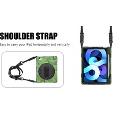 Lrtools iPad Pro 11 Inç Için 360 Derece Döner Pc + Silikon (Kalem Slot Ile) Combo Kickstand Kılıf El Tutucu Askı Omuz Askısı ile (Yurt Dışından)