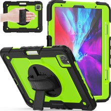 Lrtools iPad Pro 11 Inç Için 360 ° Döner Kickstand Pc + Silikon Omuz Askısı ile Tablet Kılıfı (Yurt Dışından)