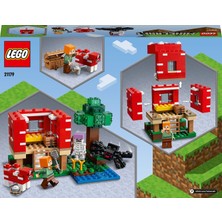 LEGO Minecraft® Mantar Evi 21179 # Macera Oyunlarını Seven Çocuklar İçin Oyuncak Ev İçeren Yaratıcı Oyuncak Yapım Seti (272 Parça)