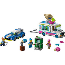 LEGO® City Dondurma Kamyonu Polis Takibi 60314 - 5 Yaş ve Üzeri Çocuklar İçin 2 LEGO City Tv Karakteri İçeren Oyuncak Yapım Seti (317 Parça)