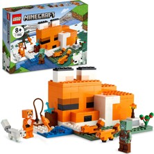 LEGO Minecraft® Tilki Kulübesi 21178 # Macera Oyunlarını Seven Çocuklar İçin Oyuncak Ev İçeren Yaratıcı Oyuncak Yapım Seti (193 Parça)