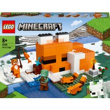 LEGO Minecraft® Tilki Kulübesi 21178 # Macera Oyunlarını Seven Çocuklar İçin Oyuncak Ev İçeren Yaratıcı Oyuncak Yapım Seti (193 Parça)