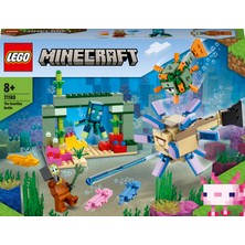 LEGO Minecraft® Gardiyan Savaşı 21180 # Macera Oyunlarını Seven Çocuklar İçin Yaratıcı Oyuncak Yapım Seti (255 Parça)