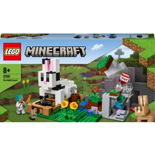 LEGO Minecraft® Tavşan Çiftliği 21181 # Macera Oyunlarını Seven Çocuklar İçin Tavşan Evi İçeren Yaratıcı Oyuncak Yapım Seti (340 Parça)