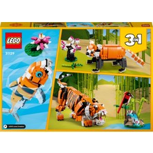 LEGO Creator 3'ü 1 Arada Muhteşem Kaplan 31129 - 9 Yaş ve Üzeri Çocuklar İçin Kaplan; Kırmızı Panda ve Koi Balığı İçeren Oyuncak Yapım Seti (755 Parça)