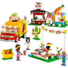 LEGO® Friends Sokak Lezzetleri Pazarı Yapım Seti 41701 – Çocuklar İçin 3 Mini Bebek Figürü İçeren Yaratıcı Oyuncak Yapım Seti (592 Parça)