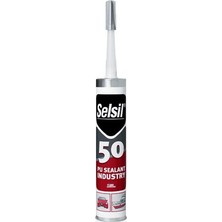 Selsil Pu Mastik 50 Gri 280 Ml. (Poliüretan Mastik) (25)