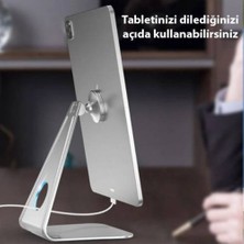 Polhammobile Polham Torpido Üstü ve Masa Üstü Metal Mıknatıslı Tablet ve Telefon Tutucu Stand, Açı Ayarlamalı