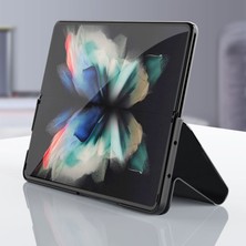 GKK Samsung Galaxy Z Fold3 5g Sınırlı Beyaz Pu Deri Kılıf (Yurt Dışından)