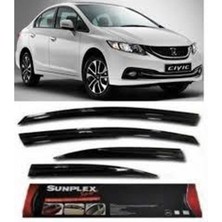 Honda civic fb7 uyumlu cam rüzgarlığı 2013+ mugen tip sunplex