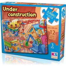 Ks Games Under Construction Jumbo Puzzle 12 Parça
