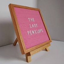 Olive & Mom Design Letter Board-Harfli Ahşap Yazı Panosu Pembe-Meşe Ağacı (340 Harfli, Ahşap Ayaklı)