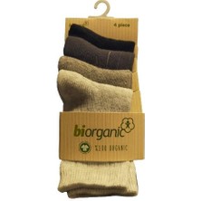 Albimini Bibaby Biorganic 4lü New Bası Çocuk Çorap 68387 Gri
