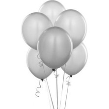 Benim Marifetlerim Metalik Gümüş Balon 12 Inch 25 Adet