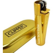 CLİPPER Kişiye Özel Çakmak Gazlı (Gold)