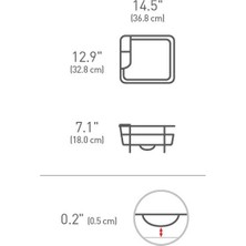 Simplehuman KT1130- Bulaşık Kurutma Paslanmaz Compact