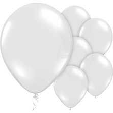 Benim Marifetlerim Metalik Beyaz Balon 12 Inch 15 Adet