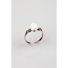 Lila Rosa Doğal Taşlı Özel Tasarım Yüzük