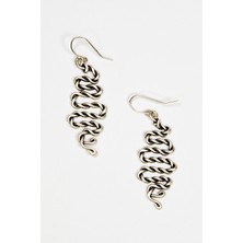 Lila Rosa Özel Tasarım Pirinç Küpe