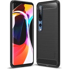 Mofı Karbon Fiber Fırçalanmış Xiaomi Mi 10 / Mi 10 Pro Için Tpu Koruyucu Kılıf (Yurt Dışından)