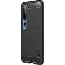 Mofı Karbon Fiber Fırçalanmış Xiaomi Mi 10 / Mi 10 Pro Için Tpu Koruyucu Kılıf (Yurt Dışından)